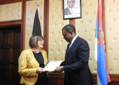 19 February 2019 Speaker Gojkovic and the Speaker of the National Assembly of Kenya Justin Muturi